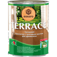 Eskaro Terrace Eļļa uz šķīdinātāju bāzes koka virsmas aizsardzībai, bezkrāsaina, 0.9L
