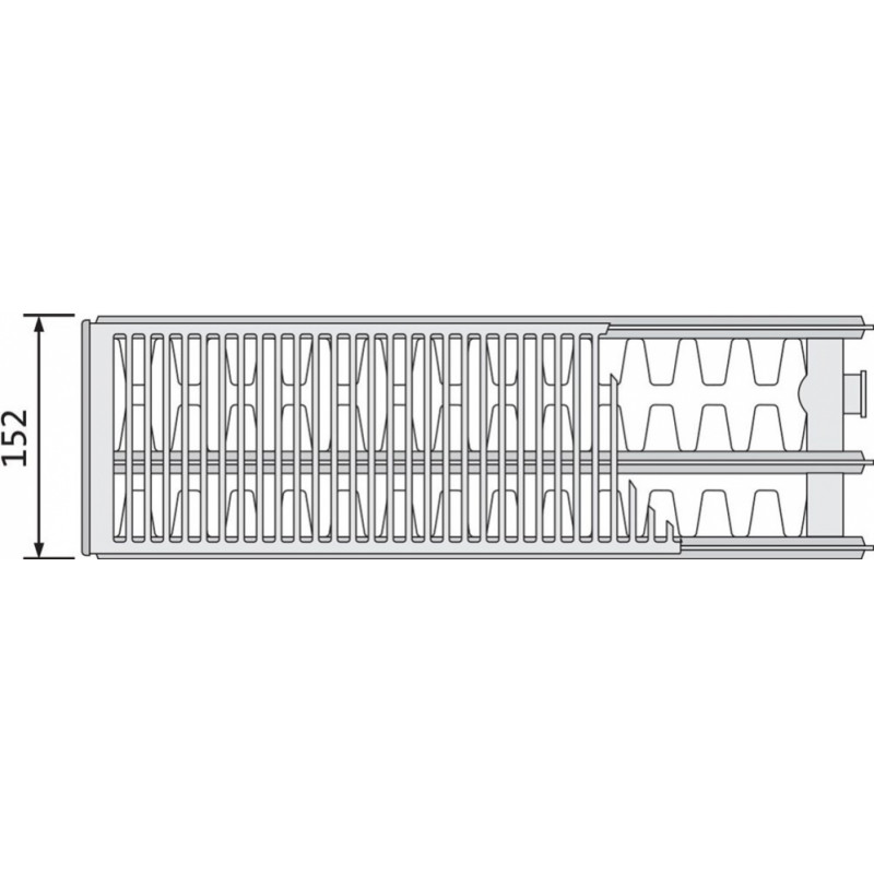 Purmo Tērauda paneļu radiators Purmo Compact Tips 33 H550/L800 - gab.