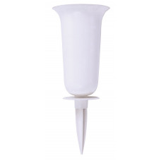 Form Plastic Puķu pods-vāze Dama 1 balts