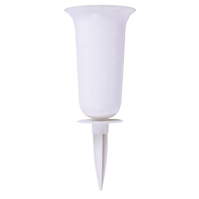 Form Plastic Puķu pods-vāze Dama 1 balts