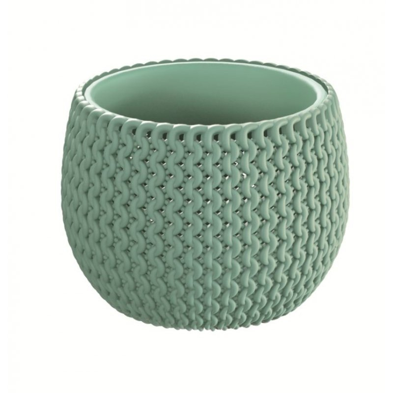 Prosperplast Puķu pods Splofy Bowl 11x14cm, zaļš