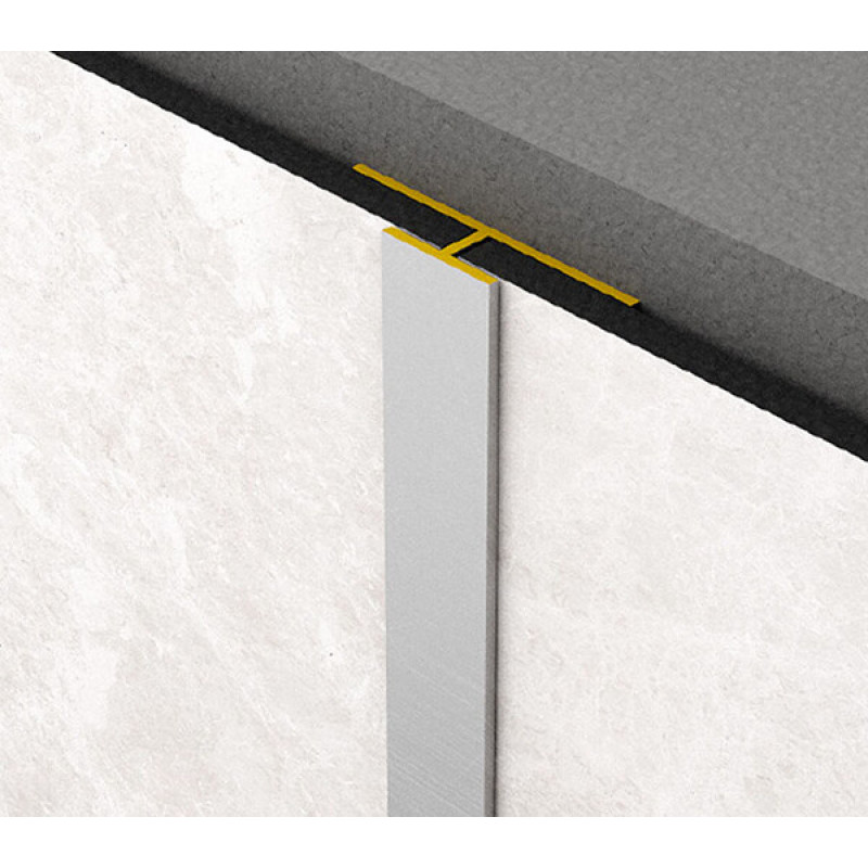 Kronospan Savienojuma profils Rocko sienas panelim, melna, 2800 mm, gab