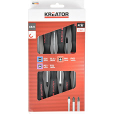 Kreator Skrūvgriežu komplekts SL PH PZ - 6 gab KREATOR KRTH20001