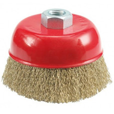 Vorel Koniskā birste ar skrūvi M14, 75mm misiņa sari, 06970 VOREL