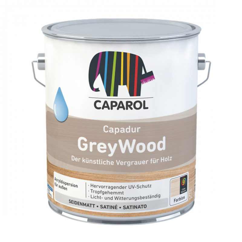 Caparol Krāsa kokam CAPAROL Capadur GreyWood 750 ml - gab