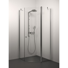 Stikla Serviss dušas stūris Simona, 900x900 mm, h=2000, hroms/caurspīdīgs stikls