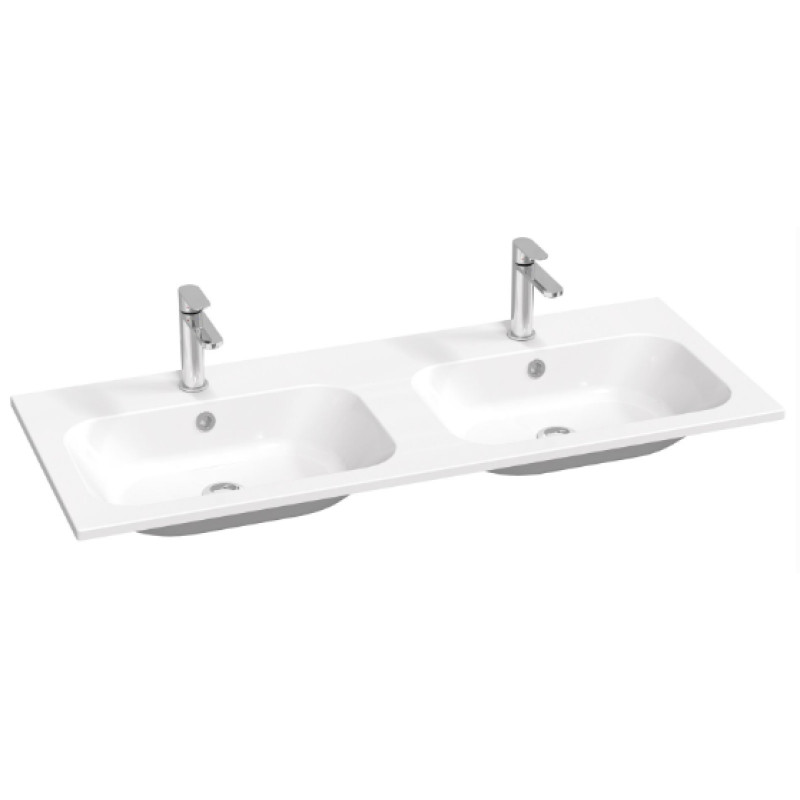 Ravak izlietne Chrome Slim, 1200x490 mm, dubultā, balta