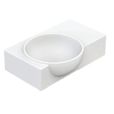 Balteco izlietne NU40, 400x270 mm, kreisā puse, balta Xonyx