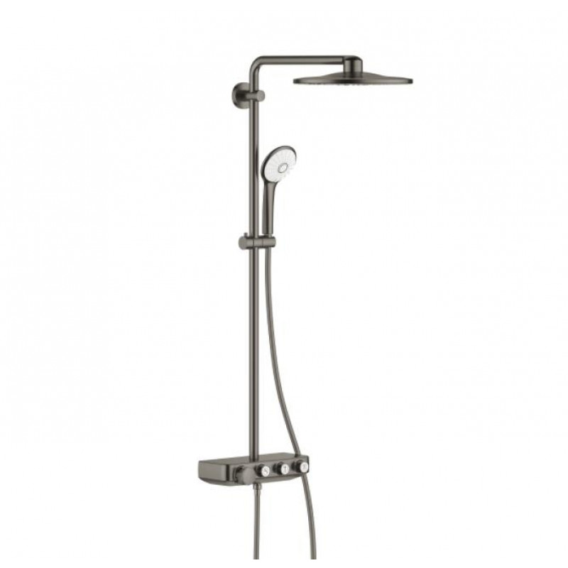 Grohe dušas sistēma ar termostatu SmartControl Euphoria Duo 310, brushed hard graphite