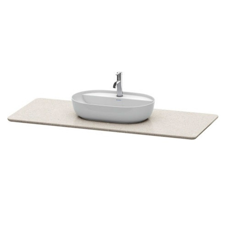 Duravit virsma Luv, 1388x595 mm, quartz stone grey structure