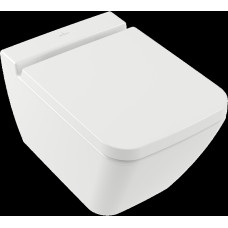 Villeroy & Boch pods ar QR/SC vāku Finion rimless, stiprināms pie sienas, 375x560 mm, SupraFix, balts CP