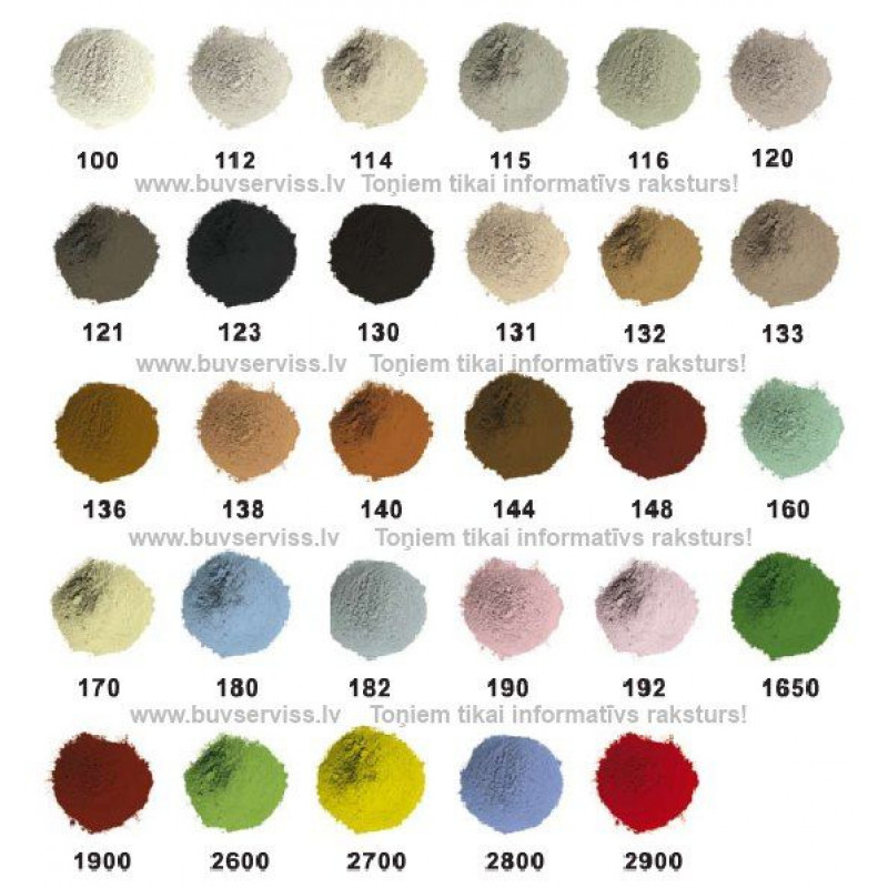 Mira supercolour NR. 190 - ātri cietējoša flīžu šuvju masa, 1.2kg