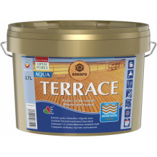 Eskaro Aqua Terrace Ūdens bāzes koksnes aizsarglīdzeklis virsmu aizsardzībai, brūns, 2.7L