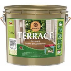 Eskaro Terrace Eļļa uz šķīdinātāju bāzes koka virsmas aizsardzībai, bezkrāsaina, 2.7L