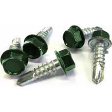 Vilmars Skrūve žogu stiprināšanai, pašurbjoša, 5.5x19mm, DIN7504K, zaļa