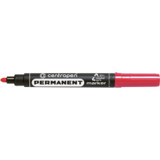 Centropen Permanentais marķieris 2.5mm, apaļš, sarkans