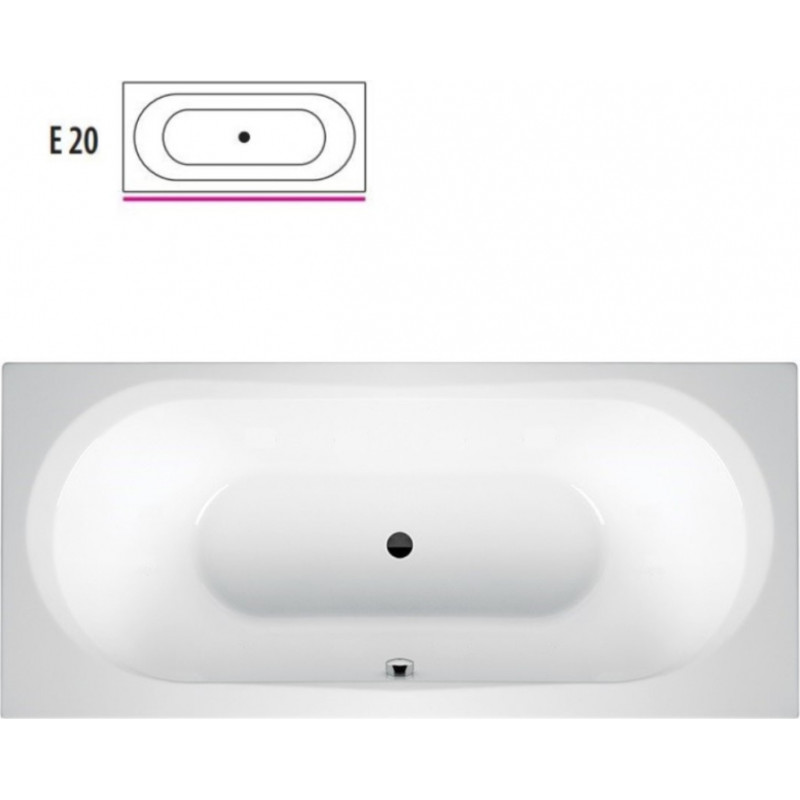 Balteco Modul Akrila vanna ar rāmi, sifonu, 179x80cm, panelis E20, balta