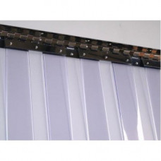 PVC aizkari dzesēšanas vitrīnām, saldētavām - gludais 3x300mm / m