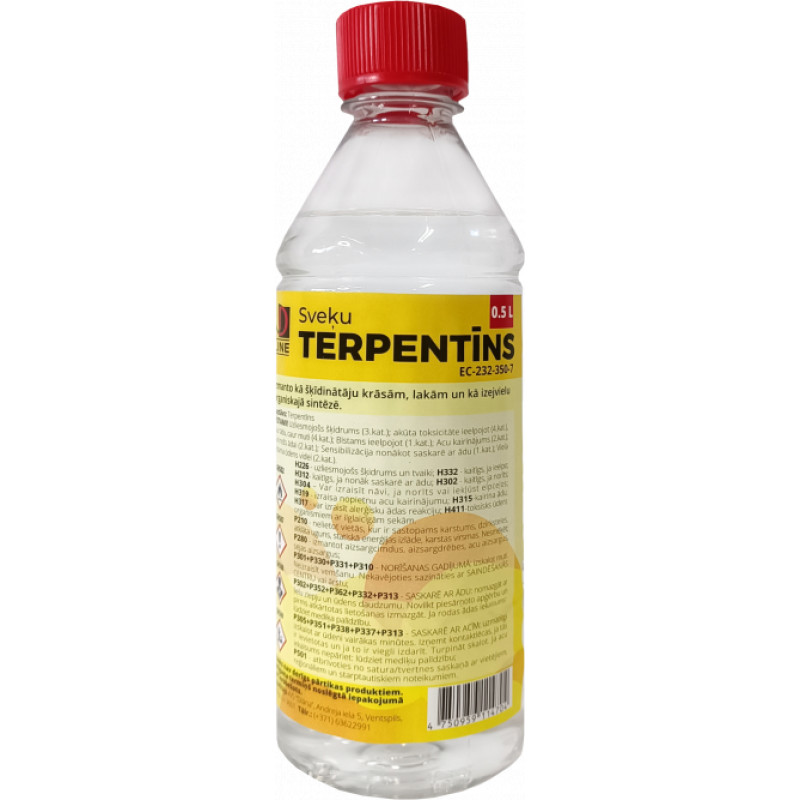 D Line Terpentīns 0.5L D Line sveķu