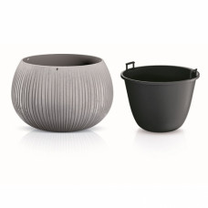 Prosperplast Puķu pods Beton Bowl 11x14cm, g.pelēks