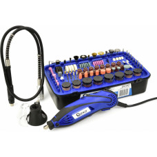 Geko Rotācijas instruments ar elastīgu vārpstu un aksesuāru komplektu 222 gab., G81223 GEKO