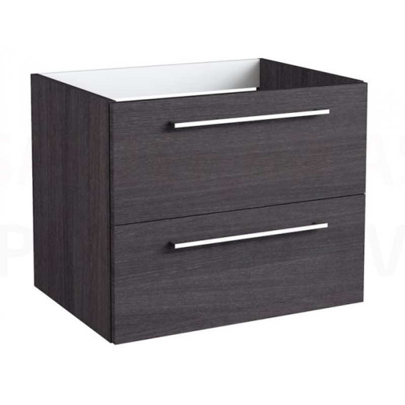 Kame izlietnes skapītis Gama, 590x445 mm, h=500 mm, 2A, black oak