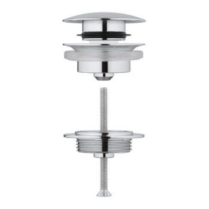Grohe izlietnes izplūde ar push-open, hroms