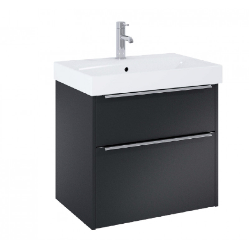 Jika izlietnes skapītis ar izlietni Pure, 625x440 mm, h=540 mm, 2A, matēts melns