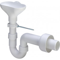 Viega sifons ar piltuvi, d=50 mm, plastmasa, balts