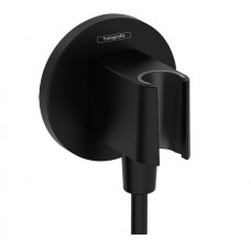 Hansgrohe dušas izvads ar dušas galvas turētāju Fixfit S, matēts melns