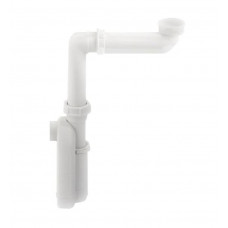 Laufen izlietnes sifons, 1¼ x 32 mm, novirzītais, plastmasa, balts