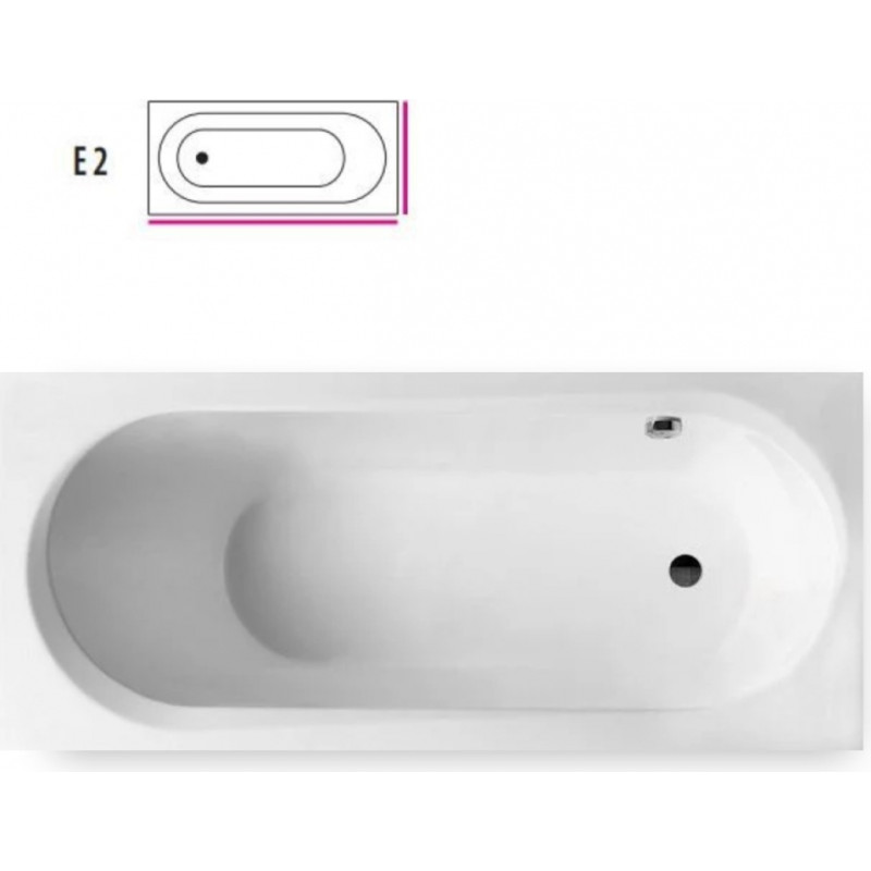 Balteco Modul Akrila vanna ar rāmi, sifonu, 149x70cm, paneļi E2, balta