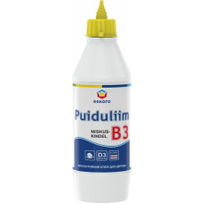 Eskaro Puiduliim B3 Mitrumizturīga vienkomponenta koka līme uz ūdens bāzes iekšdarbiem un ārdarbiem, balta, 0.75L