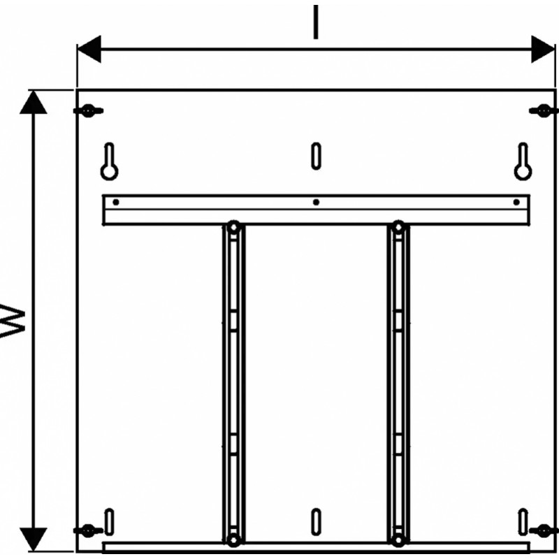 Uponor Vario sadalītaja skapja aizmugure OW 750x730 - gab.