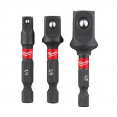 Milwaukee Accessories 3-daļīgs adapteru komplekts MILWAUKEE Shockwave impact duty
