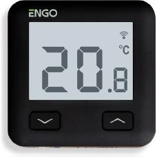 Engo Telpas termostats ENGO WiFi, melns, iebūvējams,