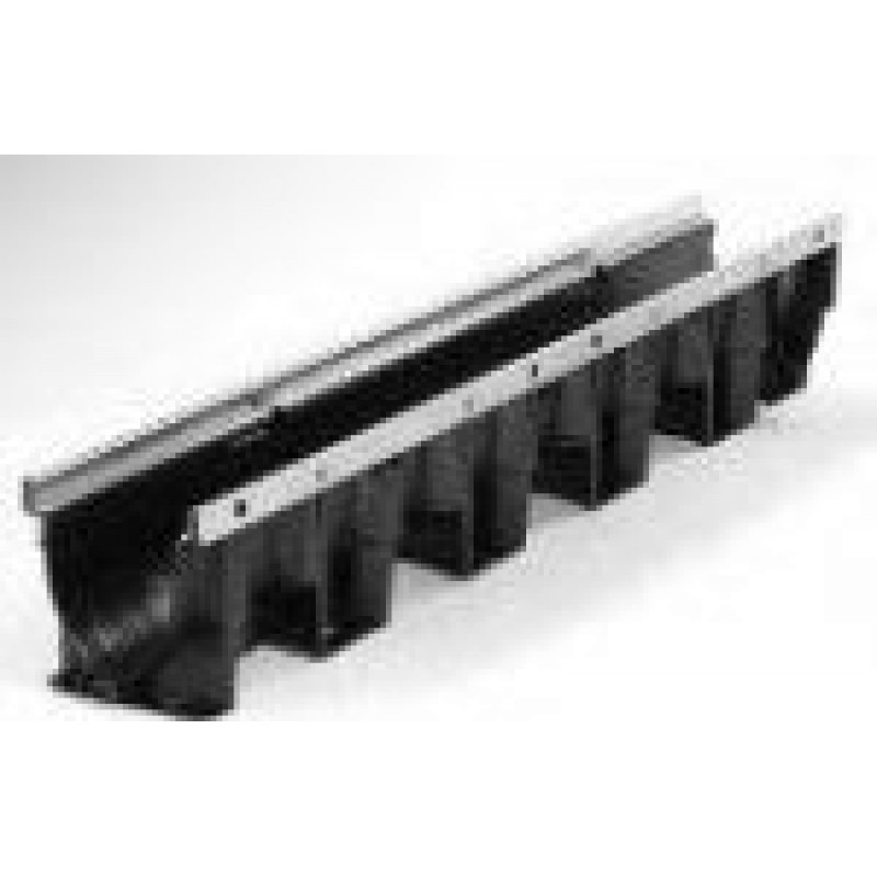 Plast.kan.Multiline PP100 L=1m,cink.tēr.mala H15cm