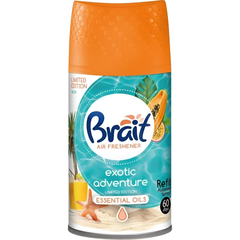 Brait Gaisa atsvaidzinātājs dozatoram 250ml Brait Exotic Adventure