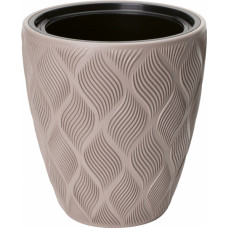 Form Plastic Puķu pods Flow 30cm 15.5L, brūns
