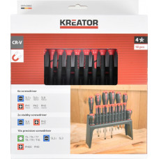 Kreator Skrūvgriežu komplekts SL PH Torx 18 gab. KREATOR KRTH20005