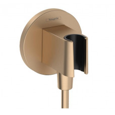 Hansgrohe dušas izvads ar dušas galvas turētāju Fixfit S, brushed bronze