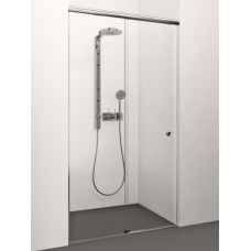 Stikla Serviss dušas durvis Serena, 1200 mm, h=2000 mm, hroms/matēts ekstra dzidrs stikls