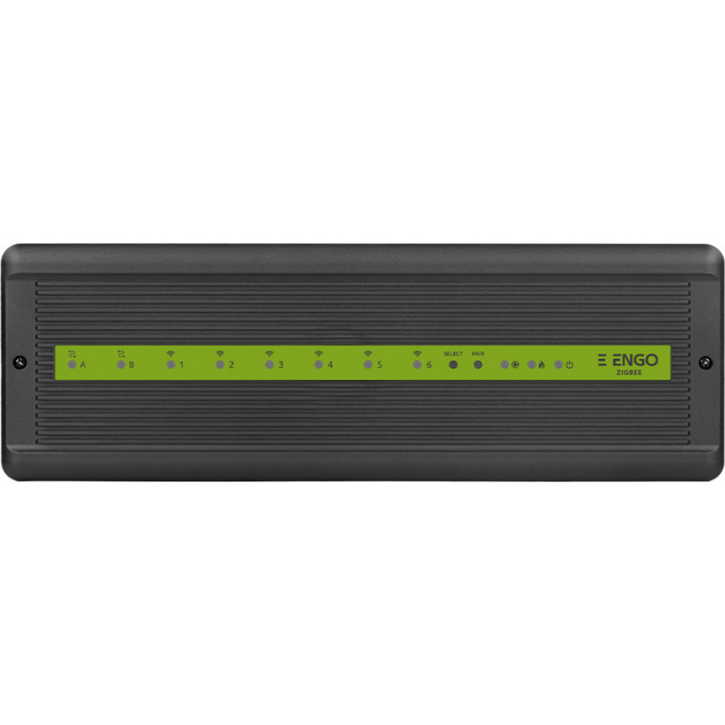 Engo Controls Vadības bloks ECB62-ZB silto grīdu sistēmām ar 6 bezvadu Zigbee zonām + 2 vadu zonām, 230V