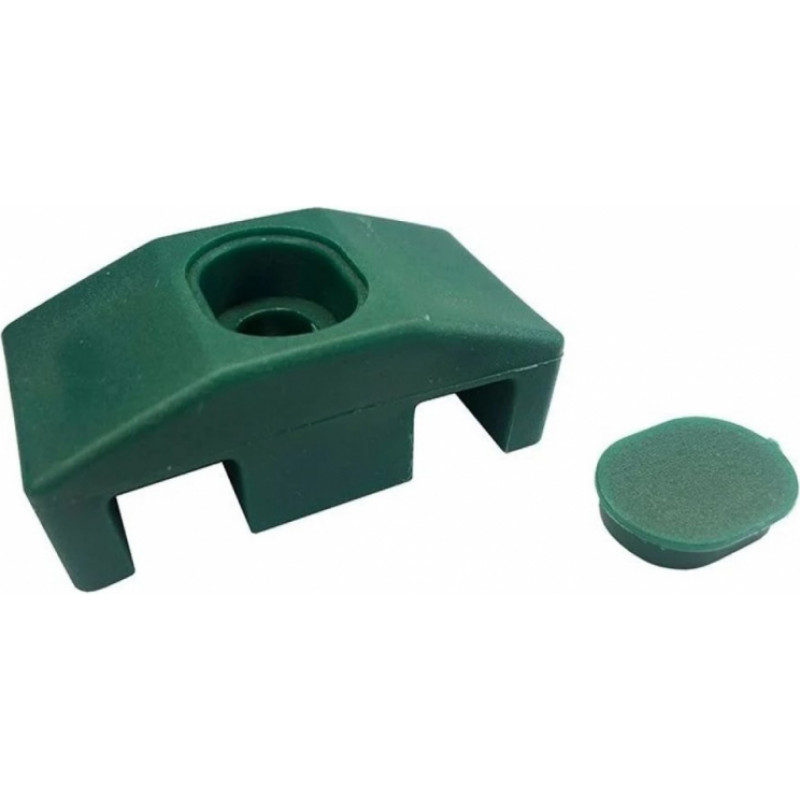 Vilmars Žoga paneļa stiprinājums, fiksators 2D 6/5/6, 60x30mm/D8mm, zaļš