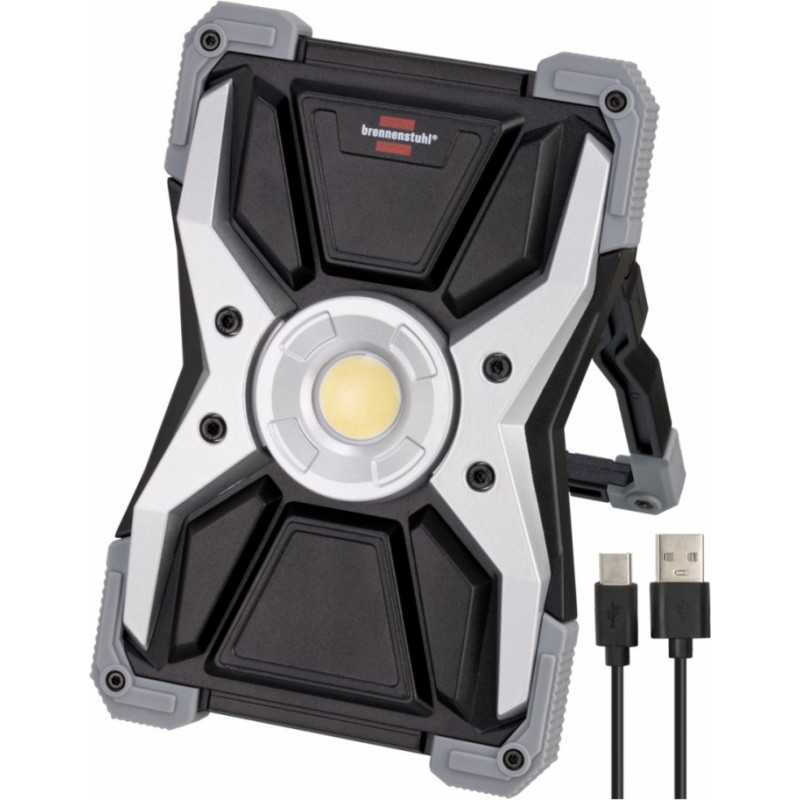 Brennenstuhl RUFUS Pārnēsājams LED prožektors ar akumulatoru, 35W/6500K, 3000lm, IP65, 1173110100