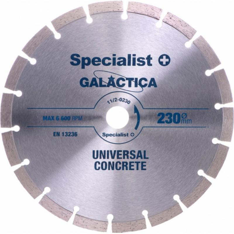 Specialist+ Galactica Dimanta betona griešanas disks, 230x3x22,2mm