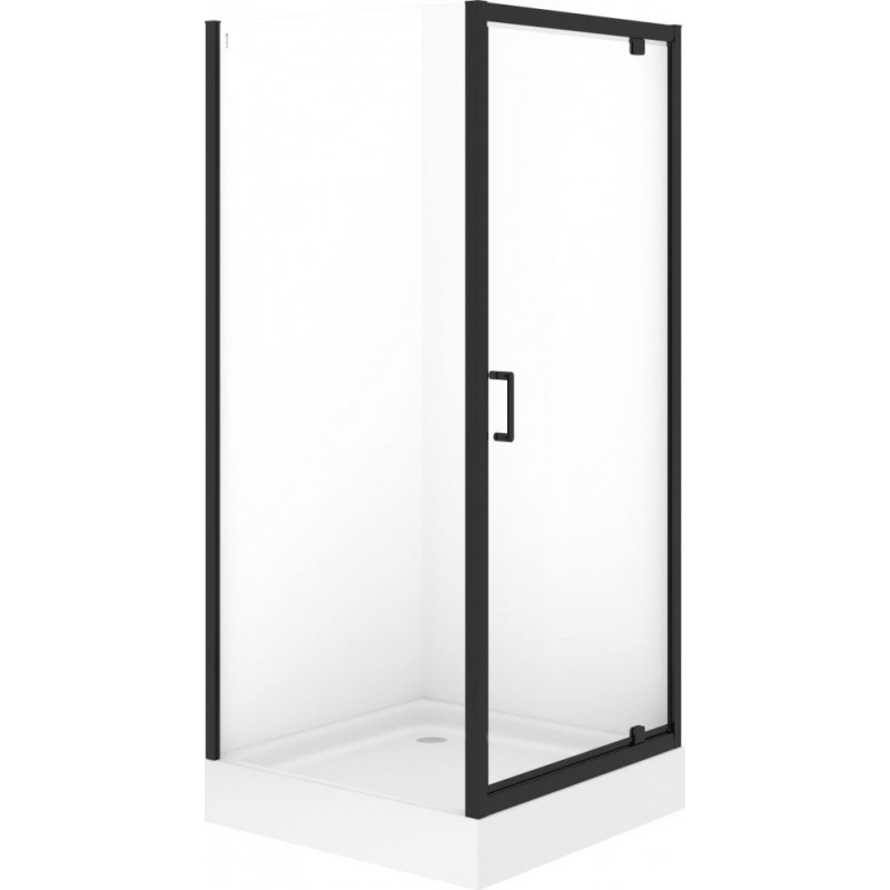 Dušas st. ar paliktni Brasco SQR Pivot 90x90x190cm