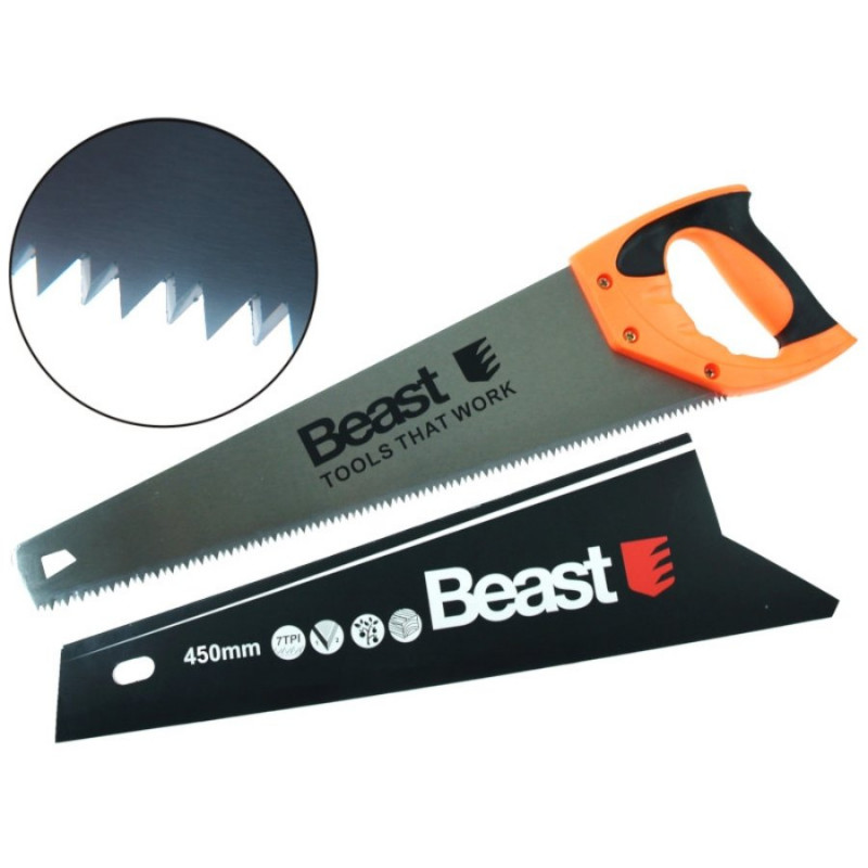 Beast Rokas zāģis 450mm ar rūdītiem zobiem 7z/c. 1.05mm