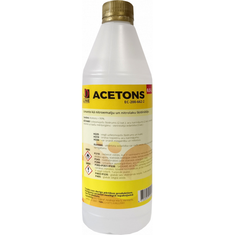 D Line Acetons 0.5L D Line