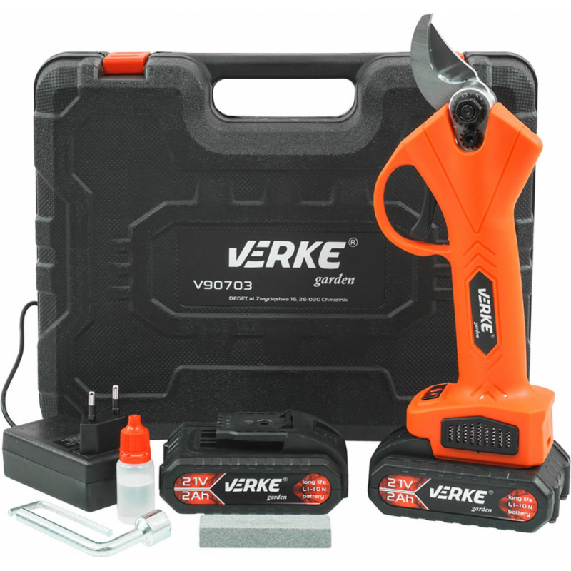 Verke Akumulatora zaru šķēres 21V, 25mm 2x2,0Ah, VERKE